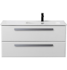 Тумба под раковину Cezares Eco-Cer-N 100 R ECO-CER-N-1000-2C-SO-BL-R подвесная Bianco Lucido без ручек