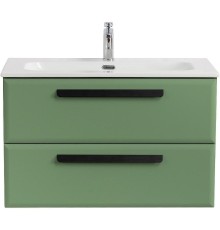 Тумба под раковину Cezares Eco-Cer-N 80 ECO-CER-N-800-2C-SO-PS-P подвесная Фисташковый Софт без ручек