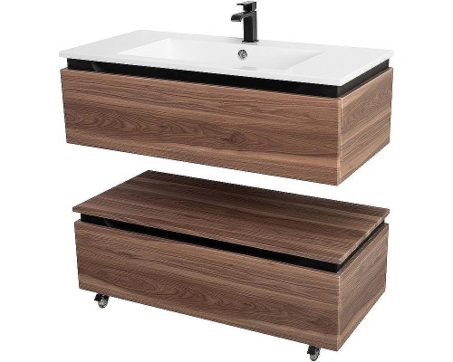 Тумба Cezares Slider 100 SLIDER-1000-1C-PI-NA-P Орех дымчатый