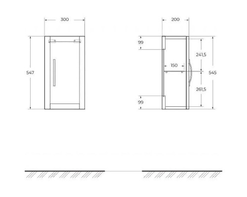 Подвесной шкаф Cezares Tiffany 30 54959 Blu Petrolio