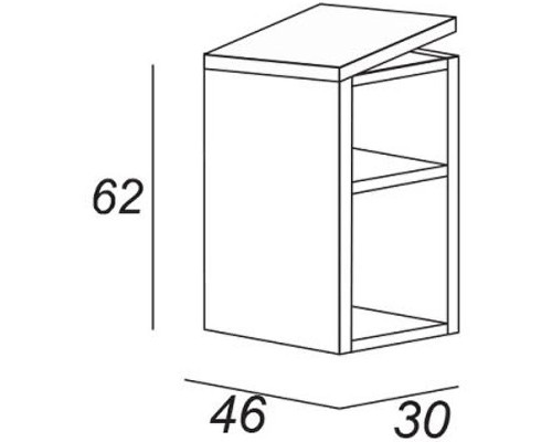 Полка Cezares Urban 30 55165 Spatolato bianco
