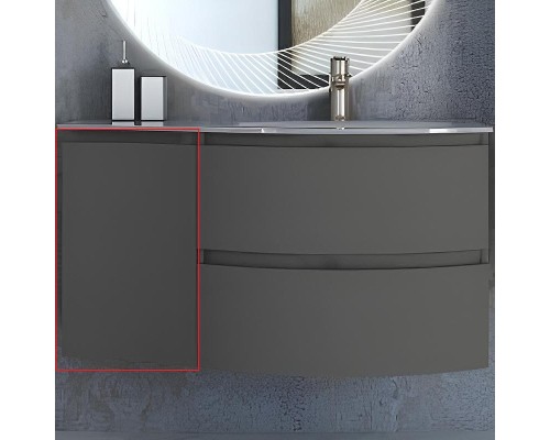 Подвесной шкаф Cezares Vague 34 L 54907 Grigio talpa opaco