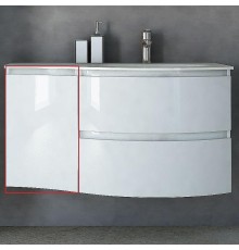 Подвесной шкаф Cezares Vague 34 L 44228 Bianco lucido