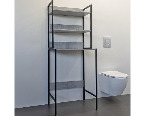 Стеллаж Comforty 65 00-00011164 над стиральной машиной Бетон светлый