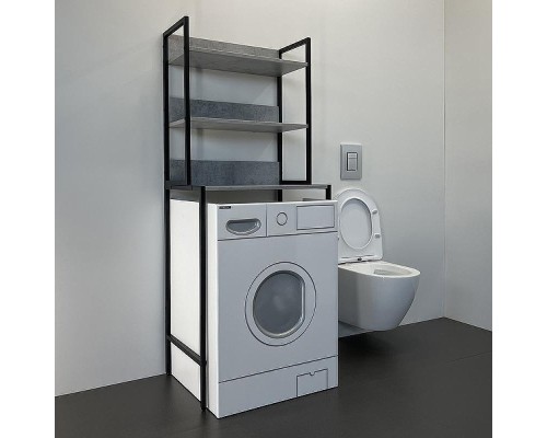 Стеллаж Comforty 65 00-00011164 над стиральной машиной Бетон светлый