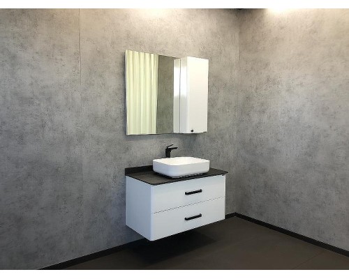 Зеркало со шкафом Comforty Амстердам 95 00004143986 Белый глянец