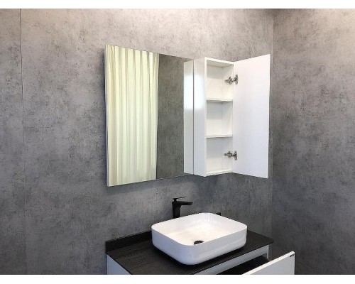 Зеркало со шкафом Comforty Амстердам 95 00004143986 Белый глянец