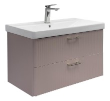 Тумба с раковиной Comforty Ангара 90П 00-00021036 подвесная Дуб латте