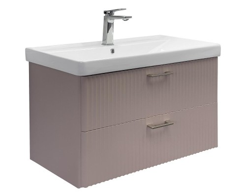 Тумба с раковиной Comforty Ангара 90П 00-00021036 подвесная Дуб латте