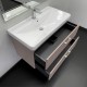 Тумба с раковиной Comforty Ангара 90П 00-00021036 подвесная Дуб латте