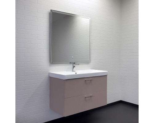 Тумба с раковиной Comforty Ангара 90П 00-00021036 подвесная Дуб латте