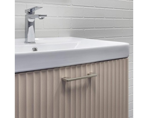 Тумба с раковиной Comforty Ангара 90П 00-00021036 подвесная Дуб латте