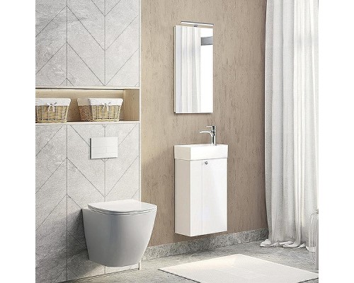 Зеркало Comforty Асти 40 00-00012834 Белое