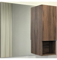 Зеркало со шкафом Comforty Бордо 90 00-00006663 Дуб тёмно-коричневый
