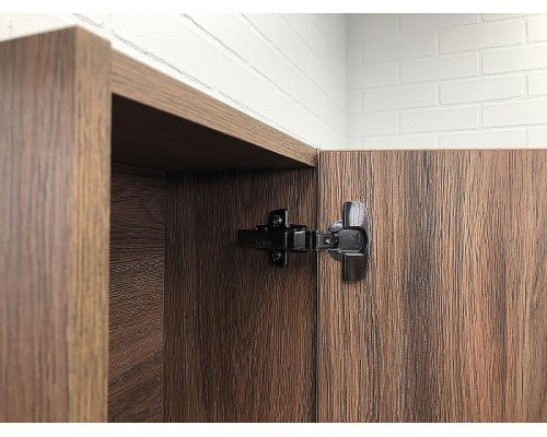 Зеркало со шкафом Comforty Бордо 90 00-00006663 Дуб тёмно-коричневый