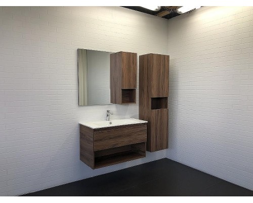 Шкаф пенал Comforty Бордо 40 00-00007266 подвесной Дуб темно-коричневый