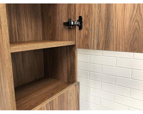 Шкаф пенал Comforty Бордо 40 00-00007266 подвесной Дуб темно-коричневый