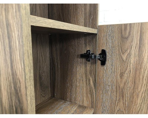 Шкаф пенал Comforty Бордо 40 00-00007266 подвесной Дуб темно-коричневый