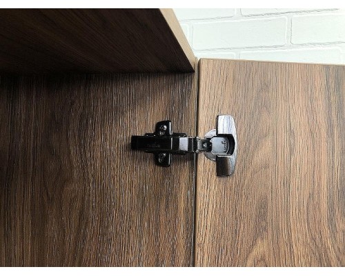 Шкаф пенал Comforty Бордо 40 00-00007266 подвесной Дуб темно-коричневый