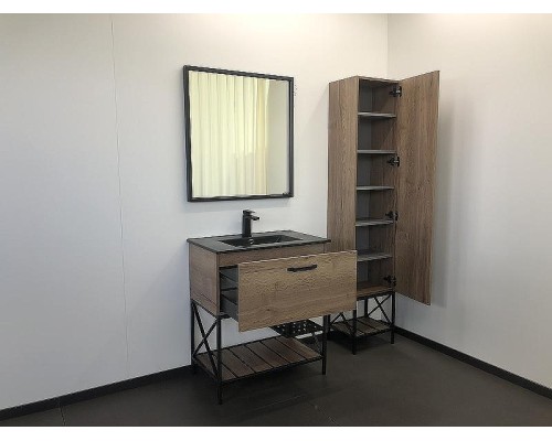 Зеркало Comforty Бредфорд 75 00004149062 Черное