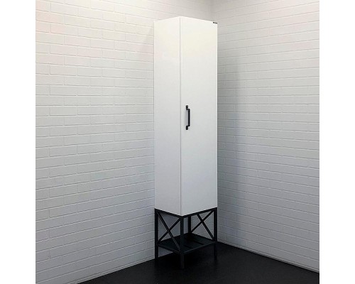 Шкаф пенал Comforty Бредфорд 40 00-00009884 Белый глянец