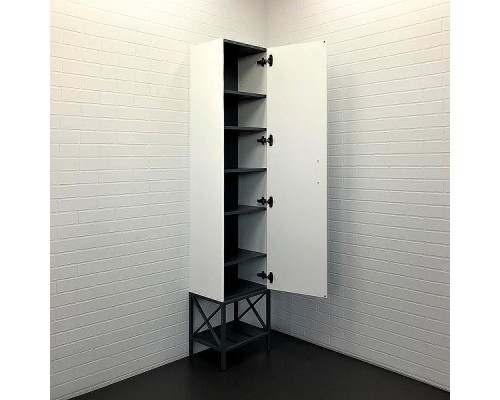 Шкаф пенал Comforty Бредфорд 40 00-00009884 Белый глянец