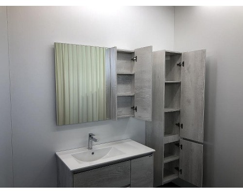 Зеркальный шкаф Comforty Бремен 90 00004142374 Дуб белый