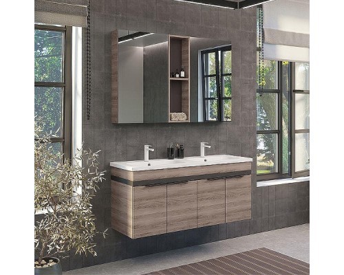 Зеркальный шкаф Comforty Дуэт 75 00-00009924 Дуб натуральный