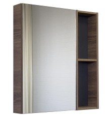 Зеркальный шкаф Comforty Дуэт 75 00-00017204 Дуб темно-коричневый