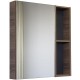 Зеркальный шкаф Comforty Дуэт 75 00-00017204 Дуб темно-коричневый