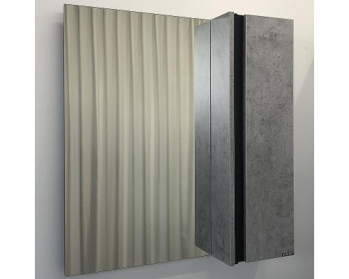 Зеркало со шкафом Comforty Эдинбург 75 00004149063 Бетон светлый