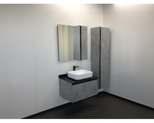 Зеркало со шкафом Comforty Эдинбург 75 00004149063 Бетон светлый