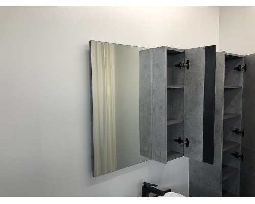 Зеркало со шкафом Comforty Эдинбург 75 00004149063 Бетон светлый