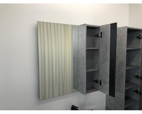 Зеркало со шкафом Comforty Эдинбург 75 00004149063 Бетон светлый