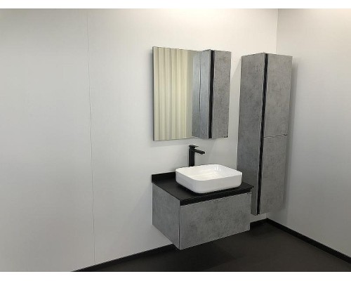 Зеркало со шкафом Comforty Эдинбург 75 00004149063 Бетон светлый