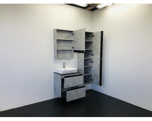 Шкаф пенал Comforty Эдинбург 40 00004147998 подвесной Бетон светлый