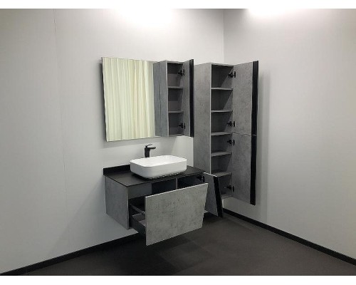 Шкаф пенал Comforty Эдинбург 40 00004147998 подвесной Бетон светлый