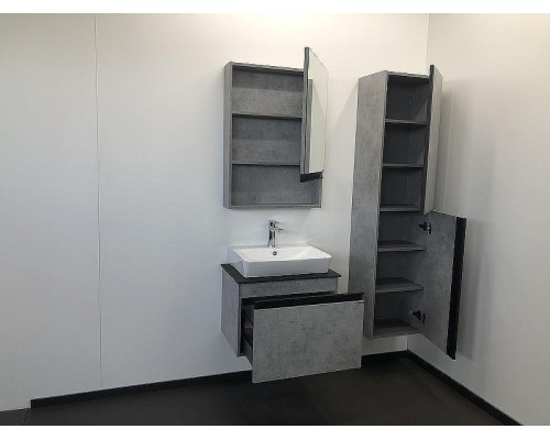 Шкаф пенал Comforty Эдинбург 40 00004147998 подвесной Бетон светлый