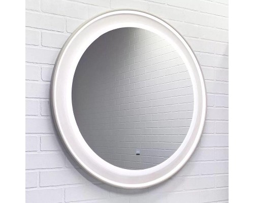 Зеркало Comforty Ереван 80 00-00014146 с подсветкой Серый шелк с бесконтактным выключателем