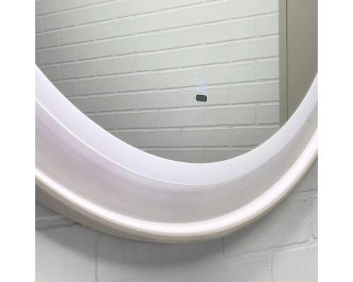 Зеркало Comforty Ереван 80 00-00014146 с подсветкой Серый шелк с бесконтактным выключателем