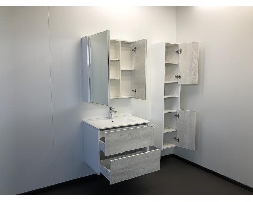 Зеркальный шкаф Comforty Женева 75 00004137096 Дуб белый