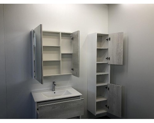 Зеркальный шкаф Comforty Женева 75 00004137096 Дуб белый