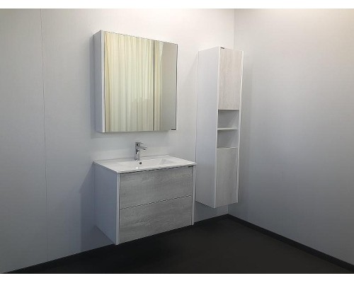 Зеркальный шкаф Comforty Женева 75 00004137096 Дуб белый