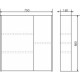 Зеркальный шкаф Comforty Женева 75 00004137096 Дуб белый
