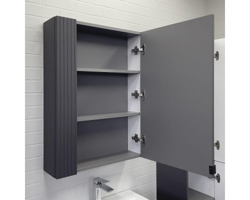 Зеркальный шкаф Comforty Лима 60 00-00019425 цвет Антрацит