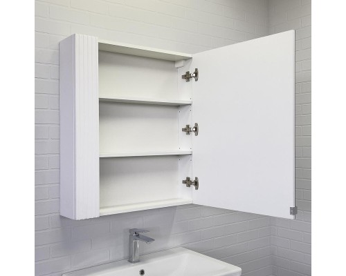 Зеркальный шкаф Comforty Лима 70 00-00006135 Белый матовый