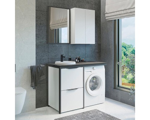 Зеркало Comforty Лозанна 55 00-00009575 Серый матовый