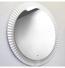 Зеркало Comforty Мадрид 90 00-00014166 с подсветкой Белое глянцевое с бесконтактным выключателем и подогревом