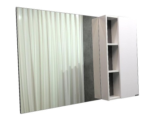 Зеркало со шкафом Comforty Милан 120 00004136261 Белый глянец