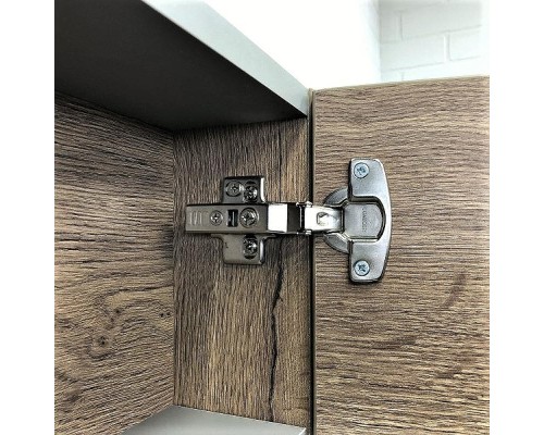 Зеркальный шкаф Comforty Никосия 60 00-00008850 Дуб темный